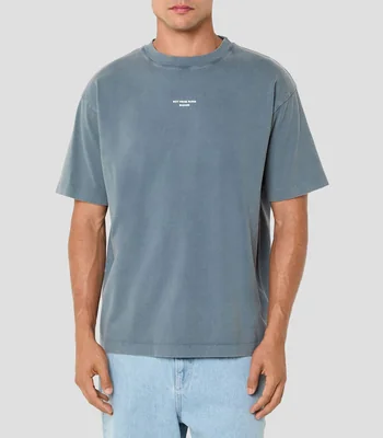Playera cuello redondo manga corta lisa Hombre
