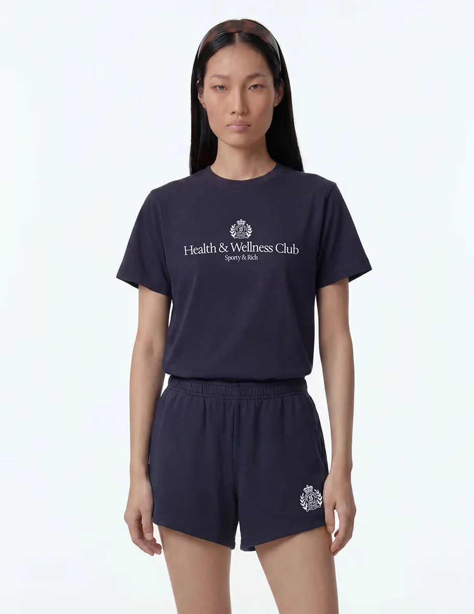 Playera manga corta cuello redondo para mujer