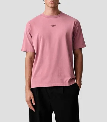 Playera cuello redondo manga corta lisa Hombre