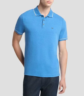 Playera Tipo Polo Manga Corta lisa Hombre