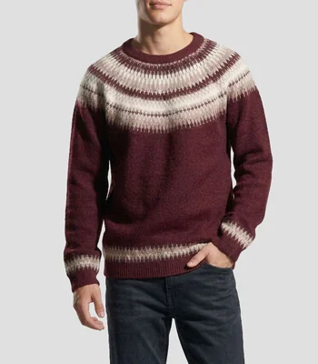 Suéter cuello redondo liso Hombre