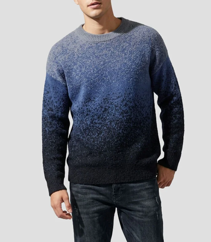 Suéter cuello redondo liso Hombre
