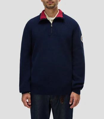 Suéter cuello alto liso Hombre