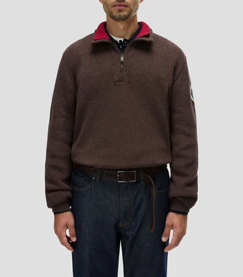 Suéter cuello alto liso Hombre