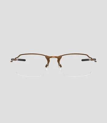 Lentes oftálmicos rectangulares marrón Hombre