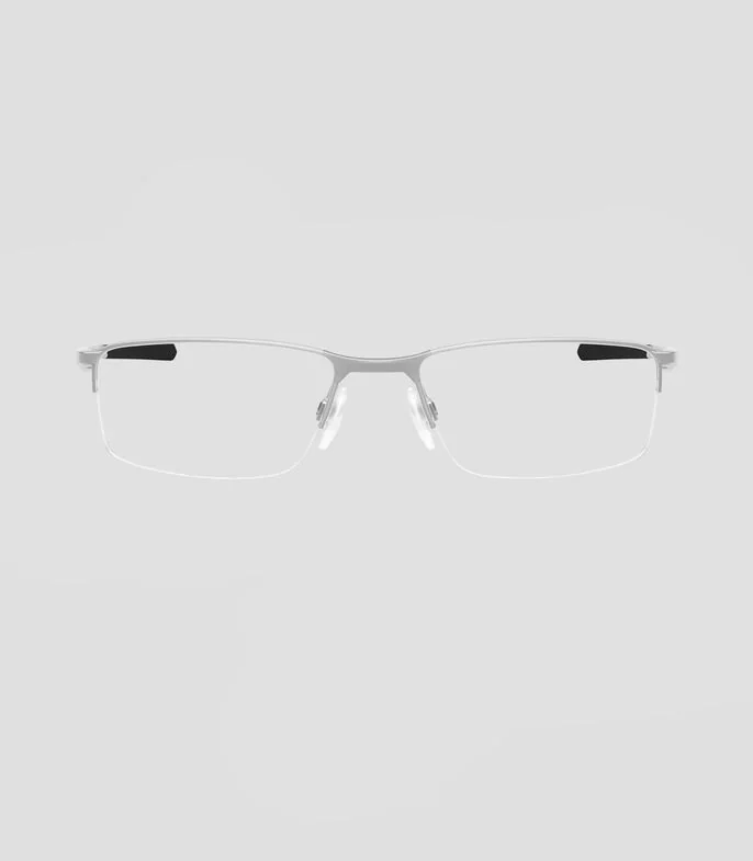 Lentes cuadrados plateados Hombre