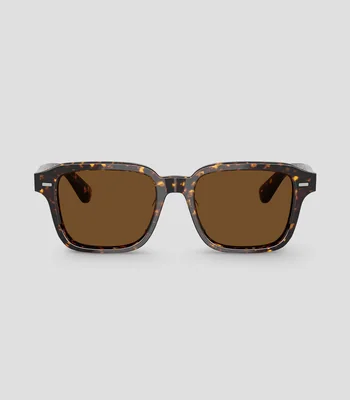 Lentes de sol rectangulares marrón atago Unisex