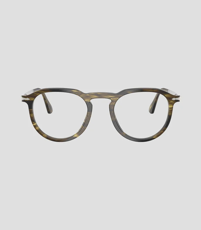 Lentes oftálmicos redondos verde Unisex