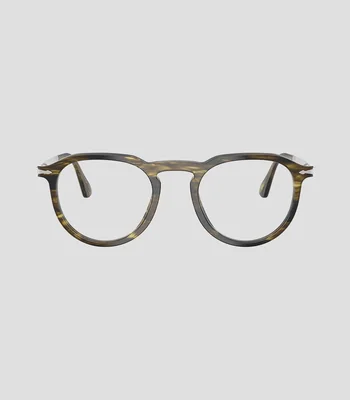 Lentes oftálmicos redondos verde Unisex