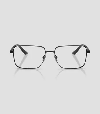 Lentes oftálmicos rectangulares negros Hombre