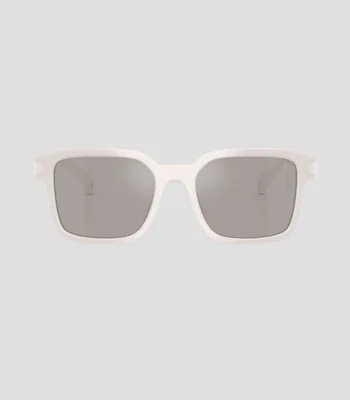 Lentes de sol cuadrados Quaderna gris claro Hombre