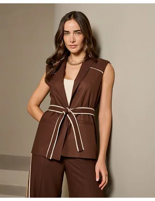 Chaleco No de Viscosa para mujer