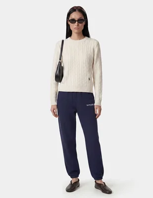 Pants slim con elástico para mujer