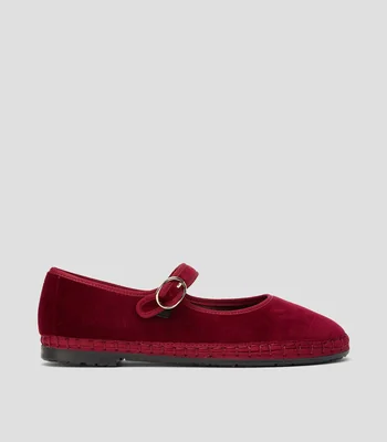 Flats Lucrecia terciopelo Mujer