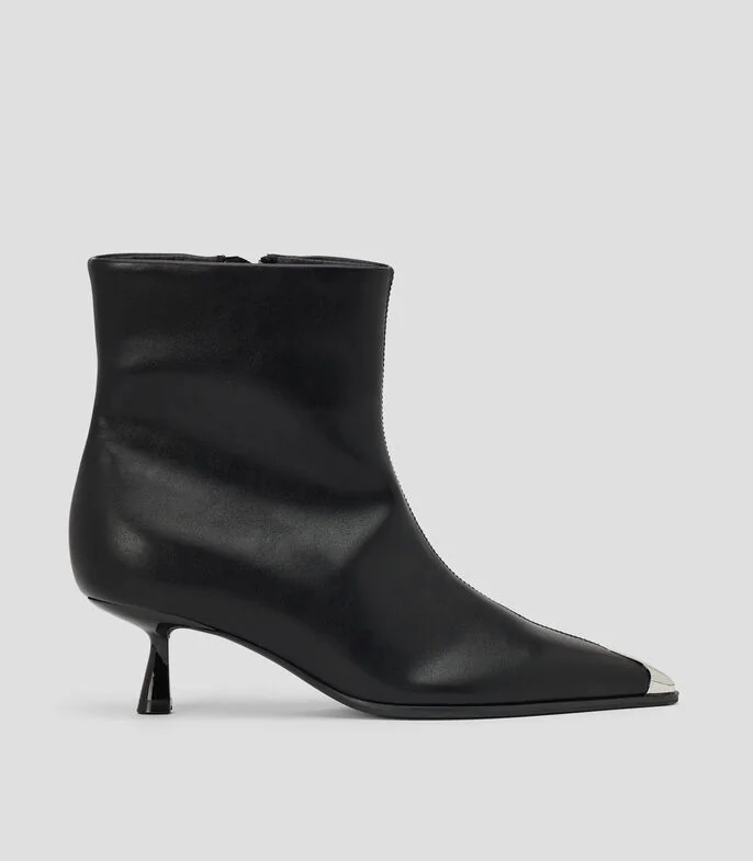 Botines casuales con tacón bajo delgado Mujer