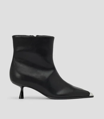 Botines casuales con tacón bajo delgado Mujer