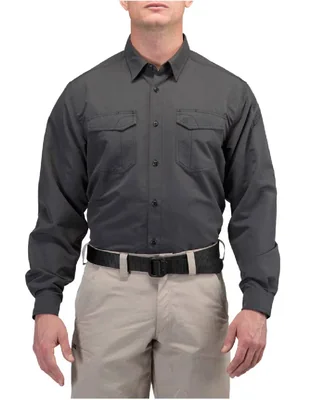 Camisa formal fast-tac manga larga para hombre