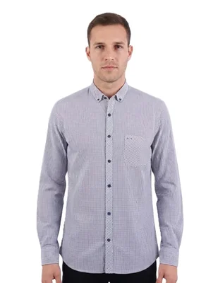 Camisa casual manga larga para hombre