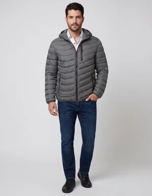 Chamarra Casual No de Vinipiel Con capucha para hombre