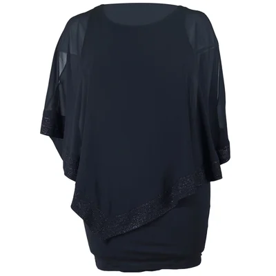 Vestido Corto con Capa Noshe para Mujer