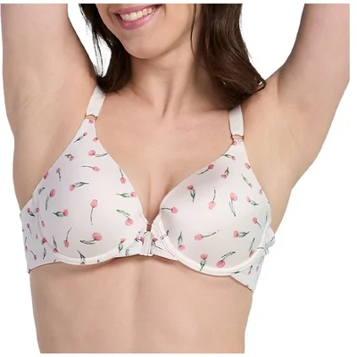 Bra Broche al Frente Estampado Ilusión para Mujer