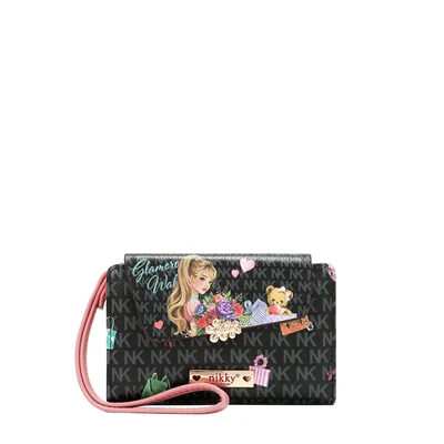 Billetera Negro Glamorous Nikky By Nicole Lee  para Mujer