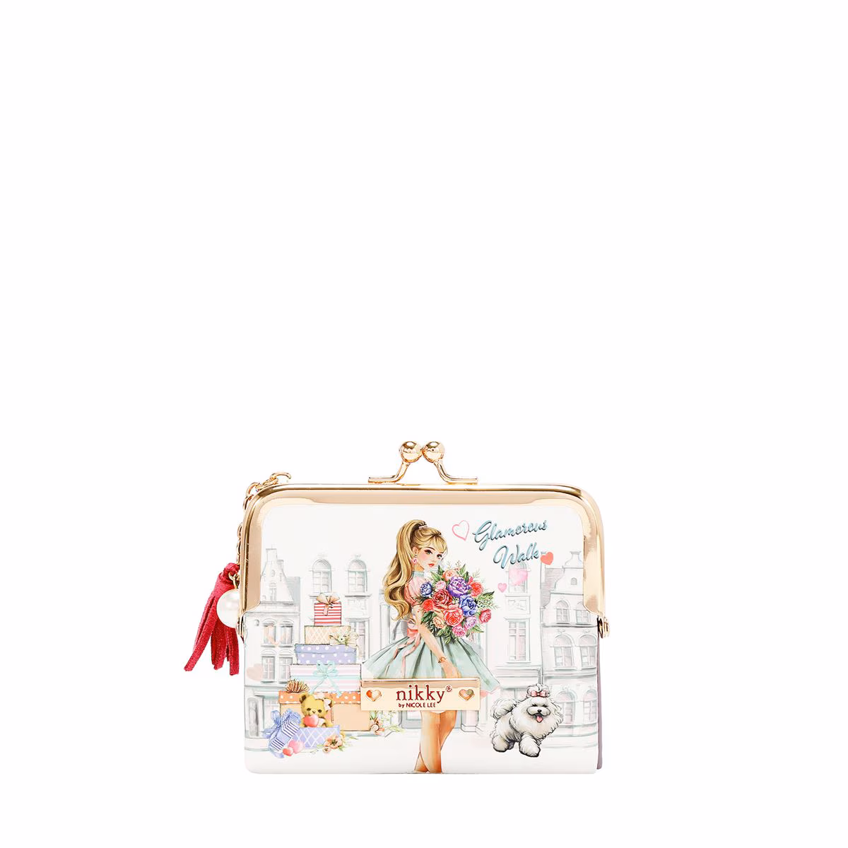 Monedero Blanco Glamorous Nikky By Nicole Lee para Mujer