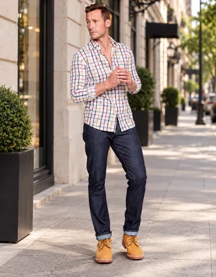 Jeans Hombre Slim Azul Petróleo Edwards 81