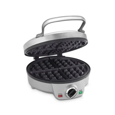 Máquina para hacer gofres Cuisinart WAF-200NAS redonda 6 ajustes para dorar