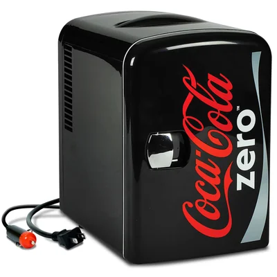 Mini Refrigerador Koolatron Coca-cola Zero Doble Alimentación 12v 110v Para 6 Latas - Venta Internacional.