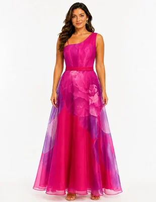 Vestido largo de fiesta escote Corazón