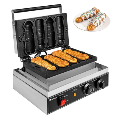Wafflera Antiadherente Electrica Gutstark Moldes Figuras Divertida Exotica Comercial Negocio Cocina Rapida Profesional Resistente Produccion Continua