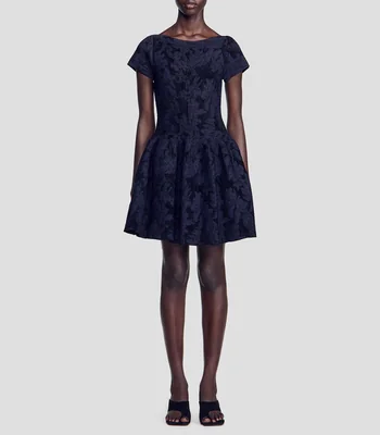 Vestido Casual Corto Manga Corta Fantasía Mujer