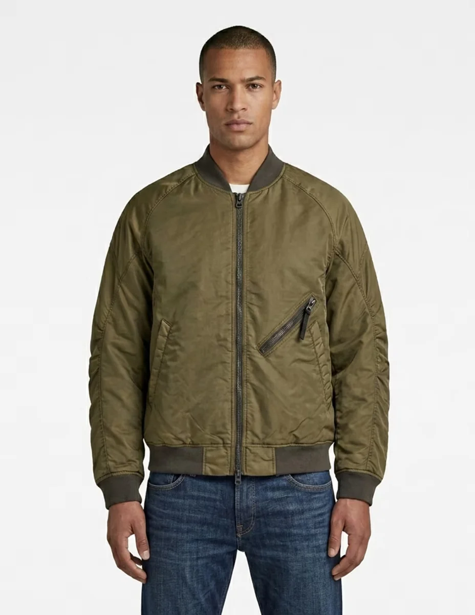 Chamarra bomber con bolsillos para hombre