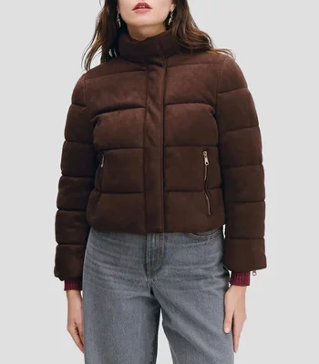 Chamarra puffer lisa Mujer