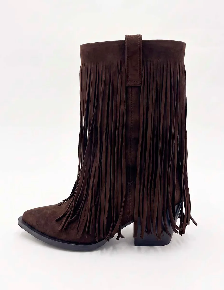 Bota media pierna para mujer