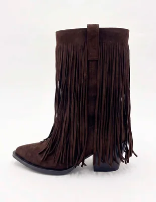 Bota media pierna para mujer