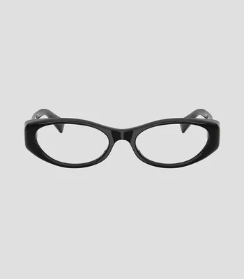 Lentes oftálmicos ovalados negro Mujer