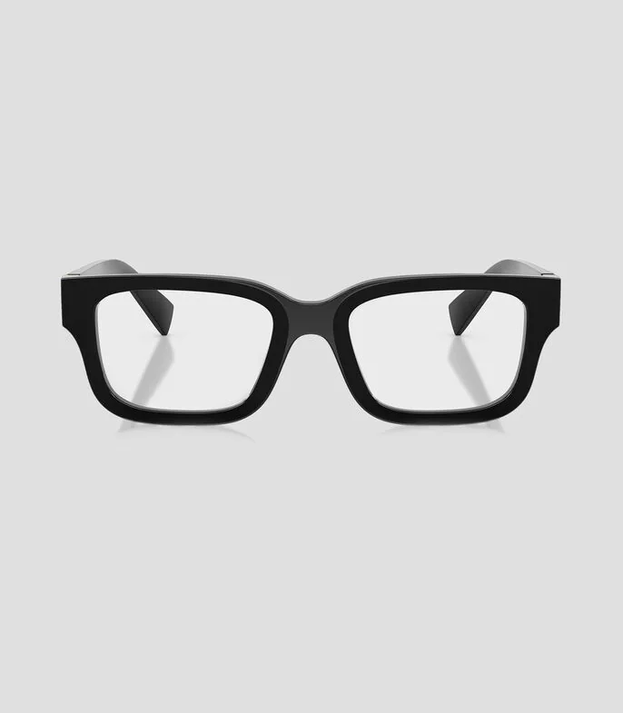 Lentes oftálmicos cuadrados negros Mujer