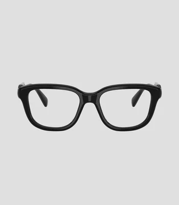 Lentes oftálmicos rectangulares negro Mujer