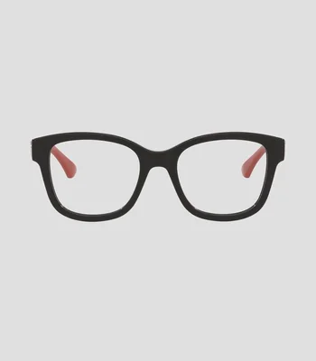 Lentes oftálmicos rectangulares negro Mujer