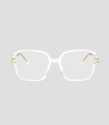 Lentes oftálmicos cuadrados transparente Mujer