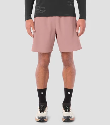 Short para correr liso Hombre