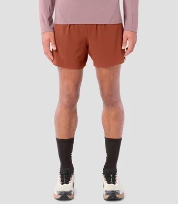 Short para correr liso Hombre