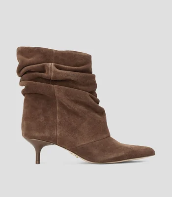 Botines casuales Flux 839 en piel vacuna con tacón bajo delgado Mujer