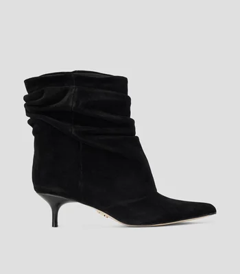 Botines casuales en piel vacuna Flux 015 con tacón bajo delgado Mujer