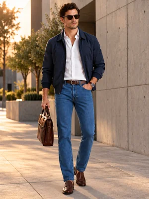Pantalón Mezclilla Recto Hombre Edwards 2601