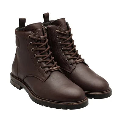 Bota en Piel Café Levi's para Hombre
