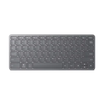 Teclado Bluetooth Inalámbrico Lenovo Para Varios Dispositivos Delgado Gris Hierro - Venta Internacional.