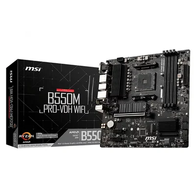 Tarjeta Madre Msi B550m Pro-vdh color Negro